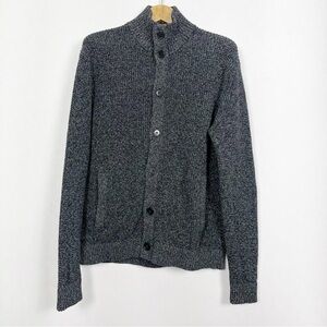 Banana Republic Men’s Grey Marled‎ Knit Buttoned Cardigan Sweater Size Large